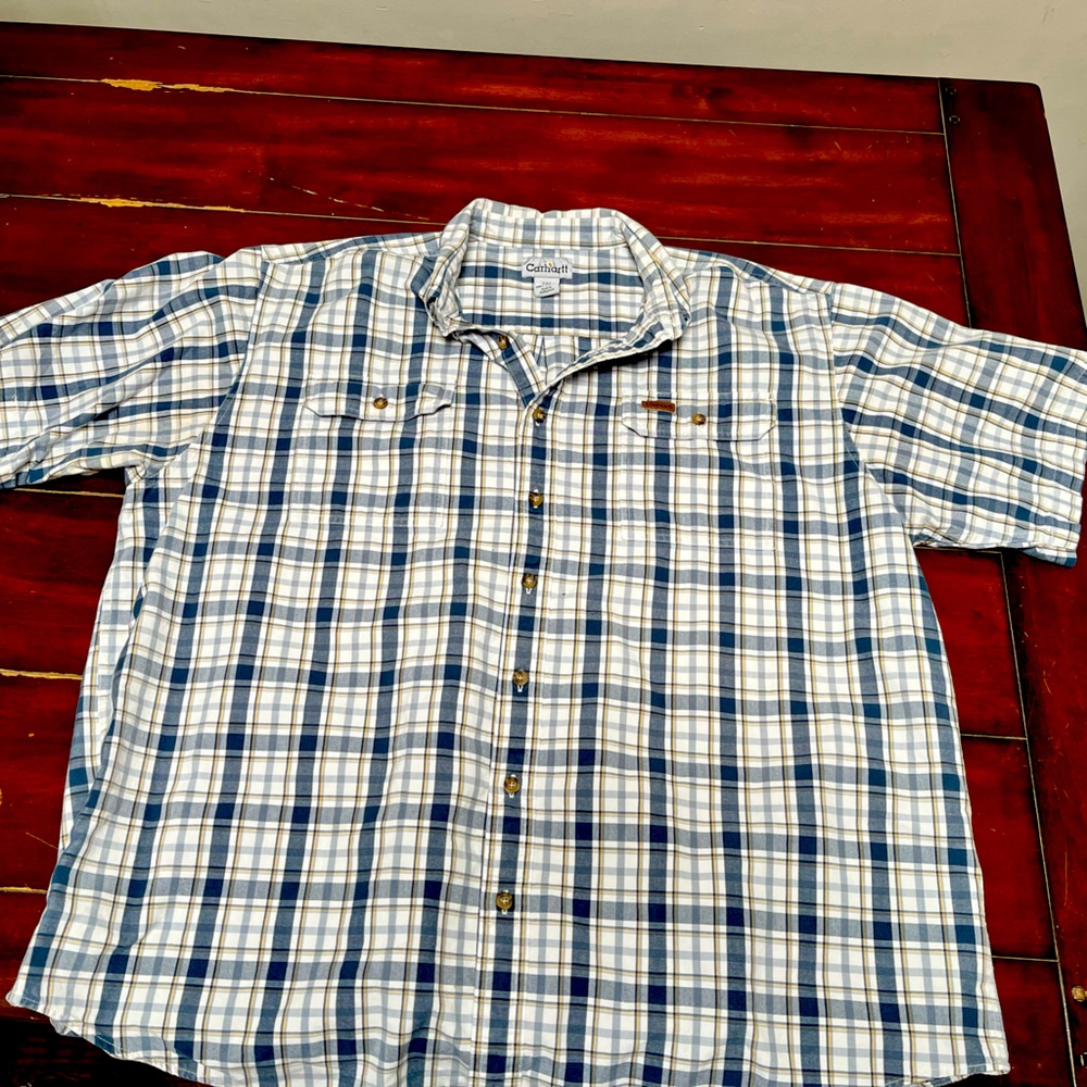 XXL Tall Carhartt short sleeve button down shirt